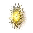 thumbnail image 2 of Ardeola - Medusa Gold - 16 in Elegant Contemporary Modern Sunburst Decorative Wall Clock, 2 of 10