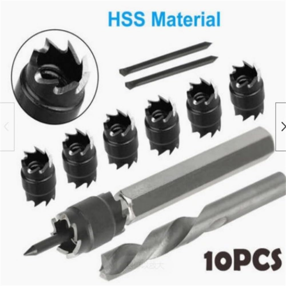 10pcs 3/8" Spot Weld Drill Bits High Efficiency Double-sided Blades Spot Welder Cutter Set For Power Drill Spot Welding