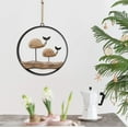 thumbnail image 2 of Wood Whale Wall Hanging Ornament Nautical Decor, Rustic Wooden Whale Wall Decor Hanging Circle Ocean Farmhouse Home Decor, 2 of 7