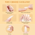 thumbnail image 2 of Set de uñas SAVILAND Almond Natural Uñas Tips 500 unidades con pegamento 4 en 1, 2 of 8