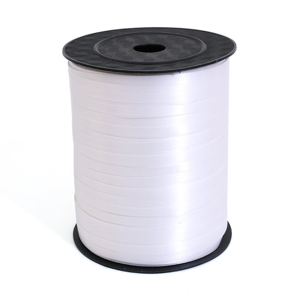 KAKOWELY rollo de cinta rizada para globos, 500 yardas, color blanco, para bodas, decoración de fiestas, envoltura de regalos, arreglos florales y manualidades.