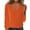 Orange, variante sur Breezora Style Européen Américain Chandail Ample pour Femmes Col en V Tricoté Côtelé Manches Longues Basique Taille G Violet