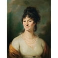 thumbnail image 2 of Johann Baptist Lampi the Elder 12x14 Gold Ornate Wood Frame and Double Matted Museum Art Print Titled - Half -Length Portrait of a Lady, 2 of 4