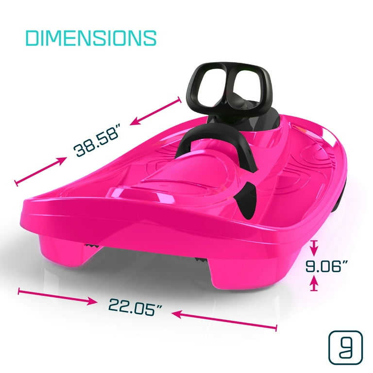 Gizmo Riders, Steerable Snow Sled, Monster Pink, Ages 3+ - Walmart.com