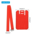 thumbnail image 2 of Uxcell Phone Grip Strap Wrist Strap Silicone Elastic Cord with Card Holder for Phone Case Red 1Pcs, 2 of 5