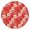 Pioneer Flower Floral-3, variant on Pioneer Flower Floral Print Pattern Round Fitted Tablecloth with Elastic Edge, Waterproof Dining Table Cover for Indoor Outdoor Camping and Daily Use
