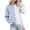 Sky Blue, variant on Ahdbta Women's Crewneck Sweatshirts Casual Long Sleeve Loose Fitted Shirts Trendy Fall Color Block Pullover Tops with Pockets