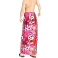 thumbnail image 3 of LA LEELA Men's Bath Trunk Swimwear Sarong Pareo Beach Wrap One Size Pink_Y578 Summer Vacation Party, 3 of 4