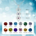 thumbnail image 4 of YUPPOLKR Personalized Mother Necklaces with 1-6 Birthstones & Names Customized Heart Birthstone Name Necklace Engraved Family Necklace for Women Mom Wife, 4 of 6