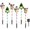 A, variant on Yucurem 6-Pack Moving Christmas Lights, Solar Waterproof Outdoor Decorative Outdoor LED Stakes, Santa Tree Snowman Reindeer Garden Stakes for Yard Porch Pathway (Snowman Elk)
