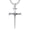 2-1-Three Nail Cross, variant on Cross Necklaces for Men 925 Sterling Silver Lapis Lazuli Pendant Three Nail Cross Necklace Christian Jewelry Gifts for Men Husband Brother 22" 2"