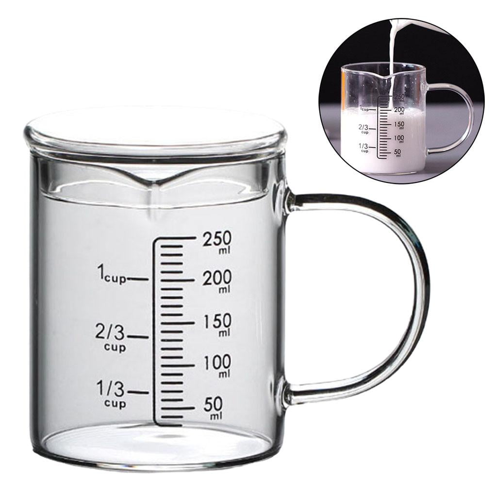 Pack of 2 Glass Measuring Cups with Lids And Handles, Multi-function for  The Kitchen