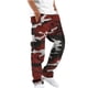 thumbnail image 2 of Pantalones de trabajo de camuflaje para hombre, cintura elástica, rectos, con cordón y bolsillo, 2 of 7
