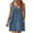 Navy, variant on IROINNID Women's Sundress Summer Strap Dress Seashore Beach Gown V Tie Pocket Plush Ball Solid Color Drop Waist Dress