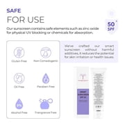 Nova Derm Institute Smart Sunscreen SPF 50 Face Sunscreen, Clear Gel Lotion, 1.6 oz