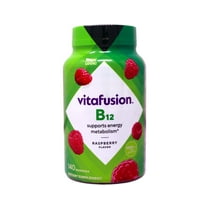 Vitafusion Vitamin B12 Gummy Vitamins, 1,000 mcg, Supports Energy Metabolism, Raspberry Flavored, 140 Count