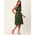 thumbnail image 2 of Moomaya Womens Printed Strap Shoulders Dress, Round Neck A-Line Dress, 2 of 8