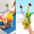 thumbnail image 2 of Pikachu Pokemon Party Favors Drinking Straws Reusable Plastic Beverages Birthday Supplies Decoration 8pcs, 2 of 8
