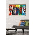 thumbnail image 2 of DC Comics - Rainbow Lines Wall Poster, 22.375" x 34", Framed, 2 of 3