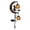 Black-1, variant on Halloween Ghost & Pumpkin Moon Garden Solar Stake Light, Outdoor Waterproof LED Yard Decoration with Crescent Moon, Hanging Jack-o'-Lantern Lantern for Garden, Patio, Walkway, Porch