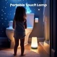 thumbnail image 3 of Noahstrong Night Light, Dimmable Touch Lamp for Bedroom, Portable Bedside Table Lamps, 5 Brightness and 13 RGB Colors Night Light Suitable for Bedroom/Office/Bathroom/Hallways/Living Room, 3 of 7