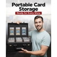 thumbnail image 2 of ATCOVE Graded Card Case &ndash; Durable PSA Slab Case with Combination Lock &ndash; 3 Row Graded Card Storage Box with 6 Foam Inserts &ndash; Compatible with PSA, 2 of 7