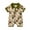Army Green, variant on Musuos Baby Boys Summer Cute Romper 3M 6M 12M 18M Short Sleeve Button Lapel Western Elements Print Jumpsuit Infant Playsuit