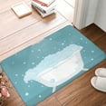 thumbnail image 2 of Daiia Bathtub with Soap Bubbles Front Door Mat, Heavy Duty Durable Welcome Mat for Outdoor Indoor, Dirt Trapper Waterproof Super Absorbent Door Mat, 16" x 24", 2 of 9
