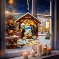 thumbnail image 4 of Nkmbld Christmas Ornaments Nativity Scene Suncatcher Stained Window Hanging Pendant Christmas Decorations for Tree Walls Windows Doors, 4 of 8