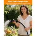 thumbnail image 5 of HGLCM Garden Hose 25FT, Lightweight, Ultra Flexible, Durable, Kink-Free Garden Hose, RV, Marine and Camper Hose,550 PSI, 5 of 11