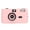 Pink, variant on NFTIGB 35MM Film Camera Reusable Lightweight Vintage Retro Camera Built-in Flash with 28MM F/8 Lens 1/120s Shutter Speed Portable Photography Student Festival Gift, Black