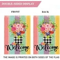 thumbnail image 4 of Spring Welcome House Flag 28 x 40 Inch Colorful Floral Decorative Double Sided Burlap Flag For Spring Summer Farmhouse Yard Seasonal Decor, 4 of 6