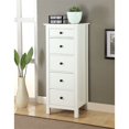 thumbnail image 3 of Bowery Hill Commode Transitionnelle 5 Tiroirs Lingerie en Blanc, 3 of 3