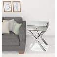 thumbnail image 3 of HomeRoots 488903 23.5 x 17.75 x 15 in. Mirrored Glass End Table with Drawers, 3 of 3