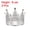 Silver, variant on Unique Bargains Mini Crown Cake Toppers, Alloy Queen Tiara for Cake Decor Silver