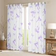 thumbnail image 2 of Castle Fairy Girly Bow Curtains Pack of 2 (42x84 Each),Purple Bow Tie Curtains Blackout, 2 of 6