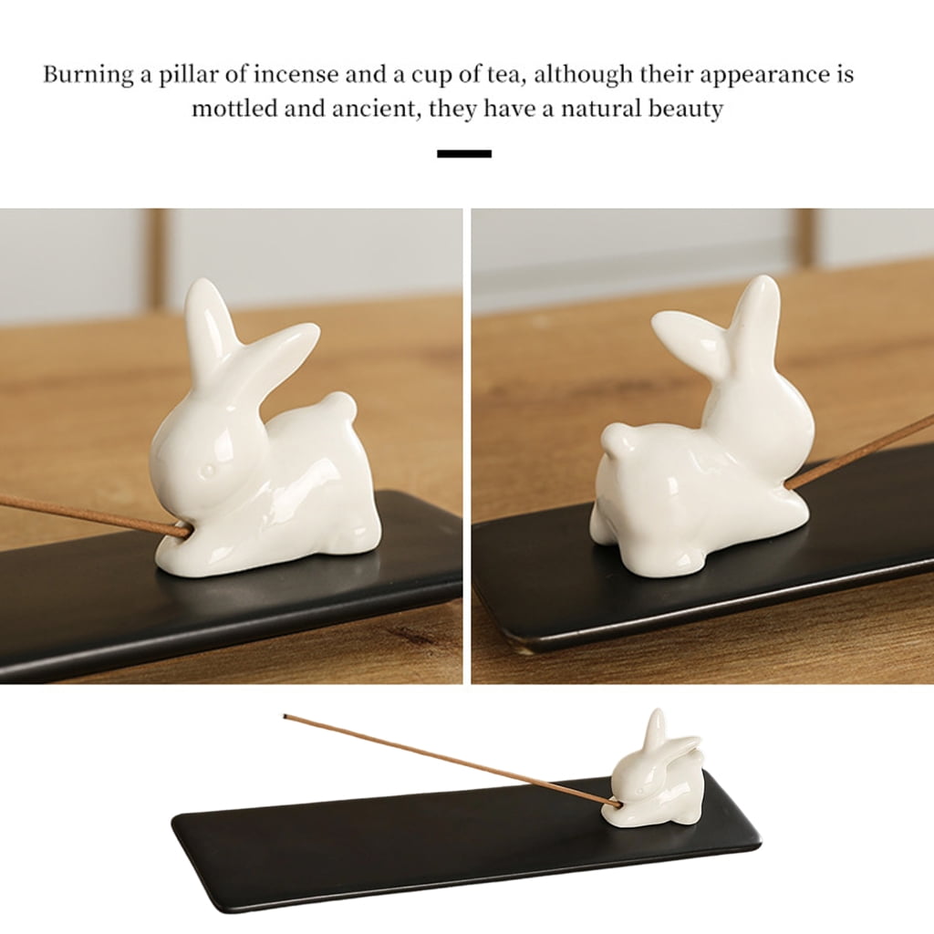 Oasiva Incenses Burners Ceramic Incenses Stick Holder Ashes Catchers Stand for Yoga