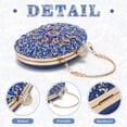 thumbnail image 3 of LHSHID Women Rhinestone Evening Clutch Purse Bag Bling Glitter Sparkly Diamond Tote Bag Crystal Wedding Party Bag, 3 of 8