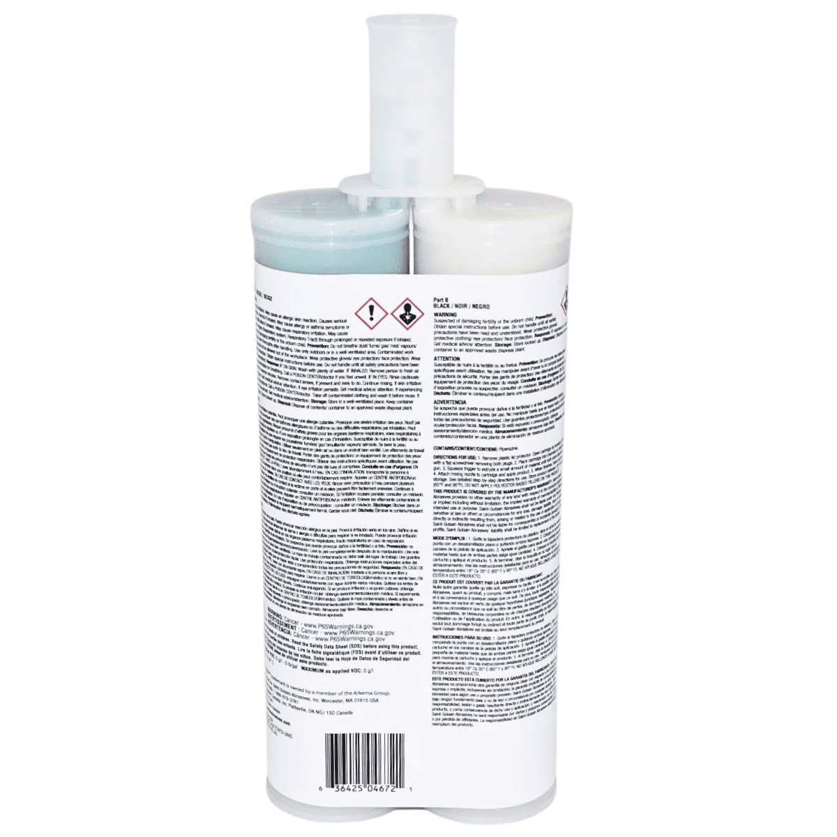Norton SpeedGrip 04672 - Urethane SMC/Fiberglass Repair Adhesive - 400 ml Cartridge