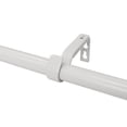 thumbnail image 4 of Lumi 36 in. - 66 in. Telescoping 3/4 in. Single Curtain Rod Kit in White with Farmhouse Ball Finial, 4 of 5