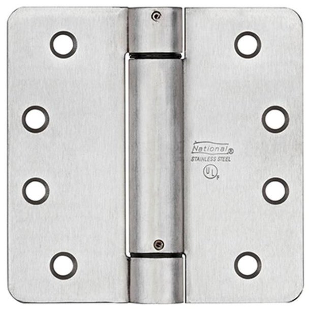 Stanley N350892 3.5 in. Satin Nickel Spring Adjustable Door Hinge
