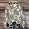 thumbnail image 6 of Craaazy Camo Hoodies for Women Men, Maple Leaf Print Oversized Hooded Sweatshirt Long Sleeve Fleece Pullover With Pocket Gifts, 6 of 8