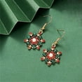 thumbnail image 2 of Shine In Winter European Style Snowflake Earrings Elegant Hook Design Fashion Jewelry for Women Holiday Party Accessories, 2 of 8