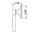 thumbnail image 3 of Design House Scroll Universal Interior Hall/Closet Dummy Door Handle, Satin Nickel, 3 of 14