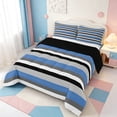 thumbnail image 2 of Erosebridal Abstract Linear Art King Size Comforter Sets,Watercolor Striped Comforters King Size,Black Reversible,3-Piece,1 Comforter and 2 Pillowcases, 2 of 7