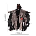 thumbnail image 4 of Matsuzay Colgador de terror colgante esqueleto tamaño compacto pared colgante fiesta calcomanía exquisita multiusos con cordón suministros de Kits de decoración para fiestas B, 4 of 6