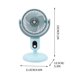 thumbnail image 3 of Ventilador de escritorio con luz nocturna digital, tres modos de viento de alta potencia y ángulo ajustable para cargar ventiladores pequeños., 3 of 5