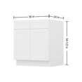 thumbnail image 4 of Furinno Shaker Sink Bases Kitchen Cabinet, Ready to Assemble, 24 D x 30 W x 34.5 H, White, 4 of 8