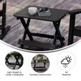 thumbnail image 4 of BizChair Outdoor Folding Side Table, Portable All-Weather HDPE Adirondack Side Table in Black, 4 of 11