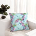 thumbnail image 6 of Pofeuu Dragonfly Floral Print Double-sided plush pillowcase Square Throw Pillow Covers Pillows Cover for Living Room Bedroom Sofa Couch Cushion Cover（No pillow core）-12"x12", 6 of 7